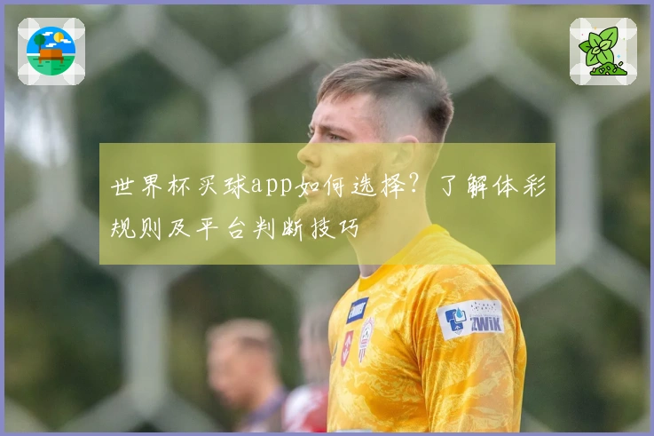 世界杯买球app如何选择？了解体彩规则及平台判断技巧
